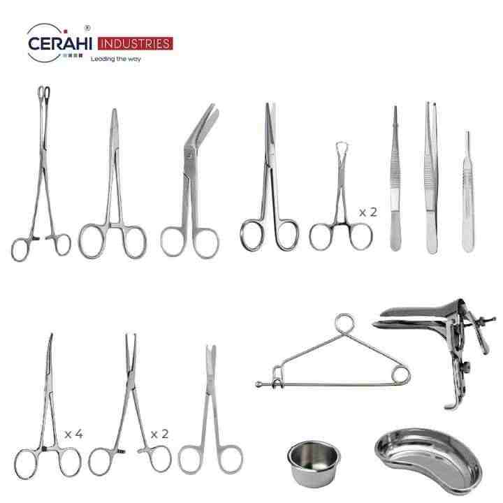 20 Piece Episiotomy & Perineotomy Instrument Set
