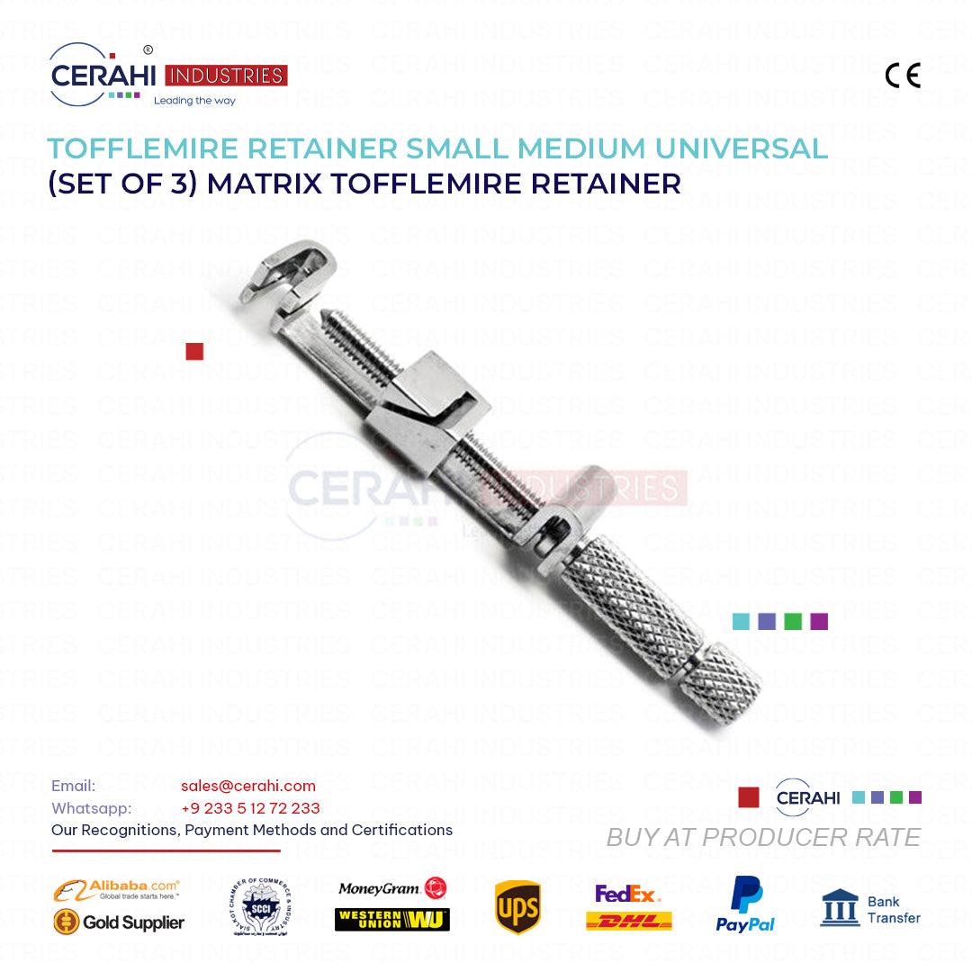 Tofflemire Matrix Retainer Universal Set of 3 Sizes