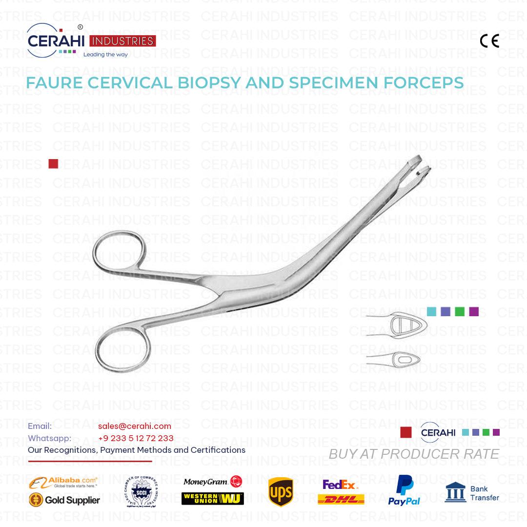 Faure Cervical Biopsy & Specimen Forceps | CE Certified