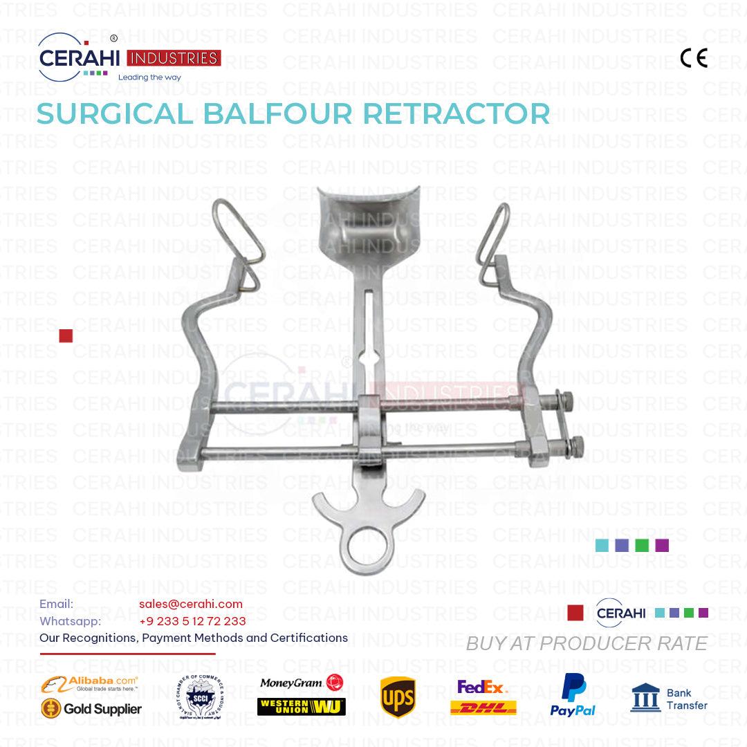 Surgical Balfour Retractor | Stainless Steel CE Kit